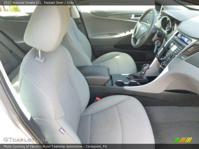 Radiant Silver / Gray 2013 Hyundai Sonata GLS