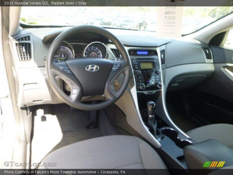 Radiant Silver / Gray 2013 Hyundai Sonata GLS
