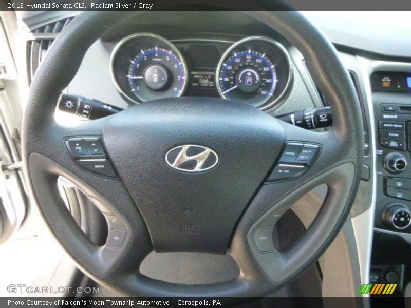 Radiant Silver / Gray 2013 Hyundai Sonata GLS