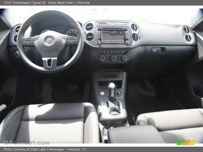 Deep Black Pearl / Charcoal 2015 Volkswagen Tiguan SE