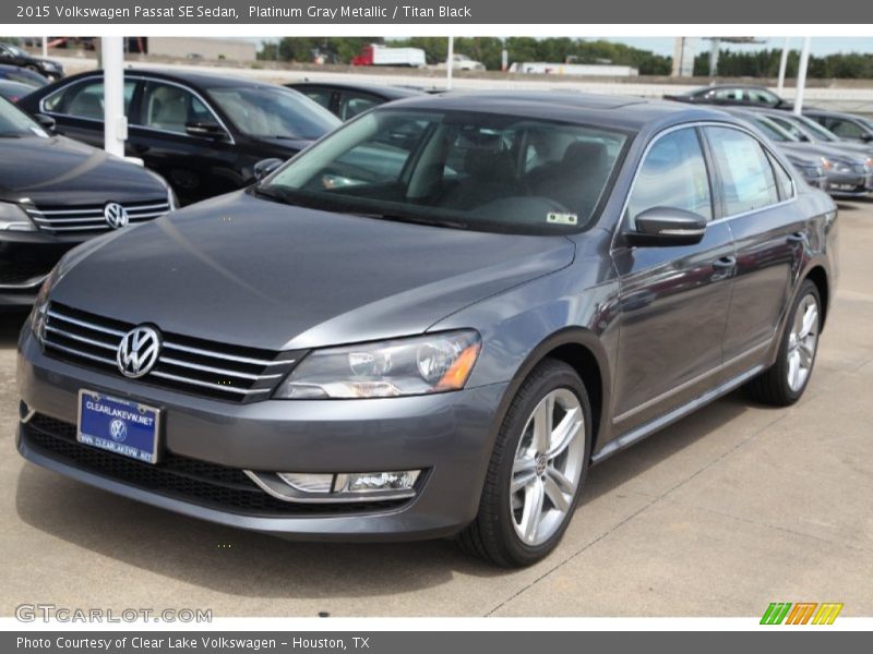 Platinum Gray Metallic / Titan Black 2015 Volkswagen Passat SE Sedan