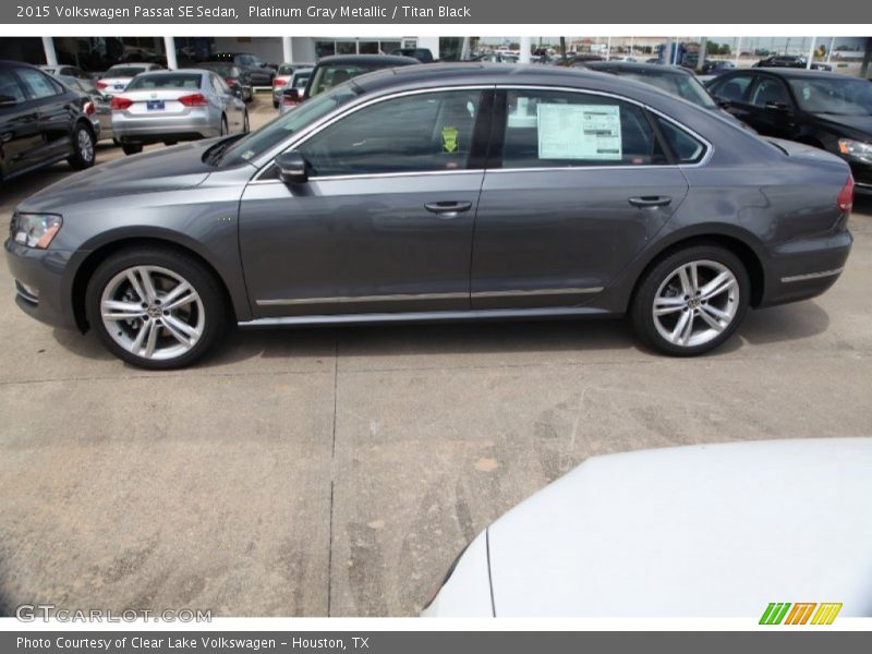 Platinum Gray Metallic / Titan Black 2015 Volkswagen Passat SE Sedan