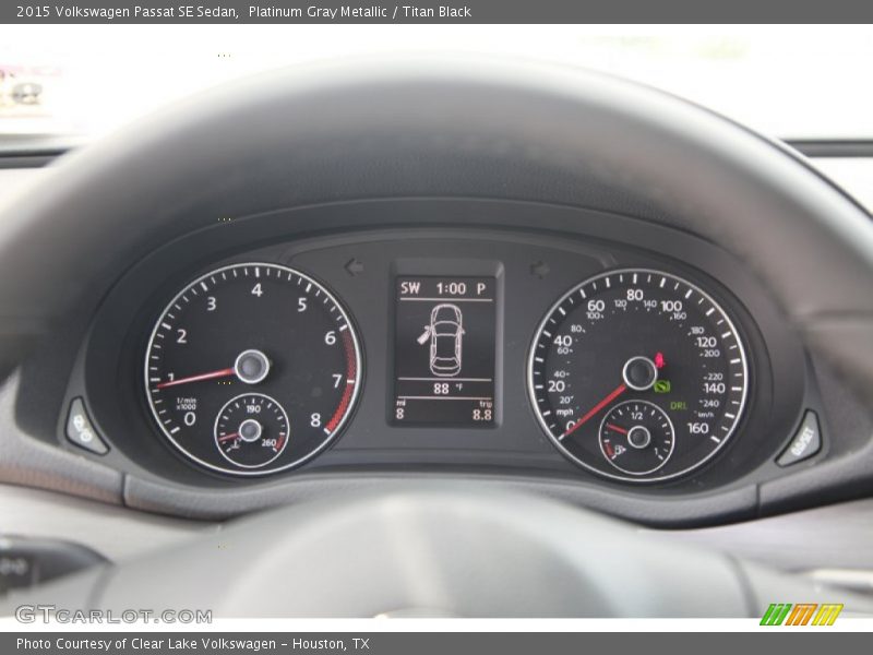 Platinum Gray Metallic / Titan Black 2015 Volkswagen Passat SE Sedan
