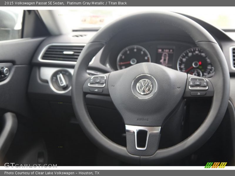 Platinum Gray Metallic / Titan Black 2015 Volkswagen Passat SE Sedan