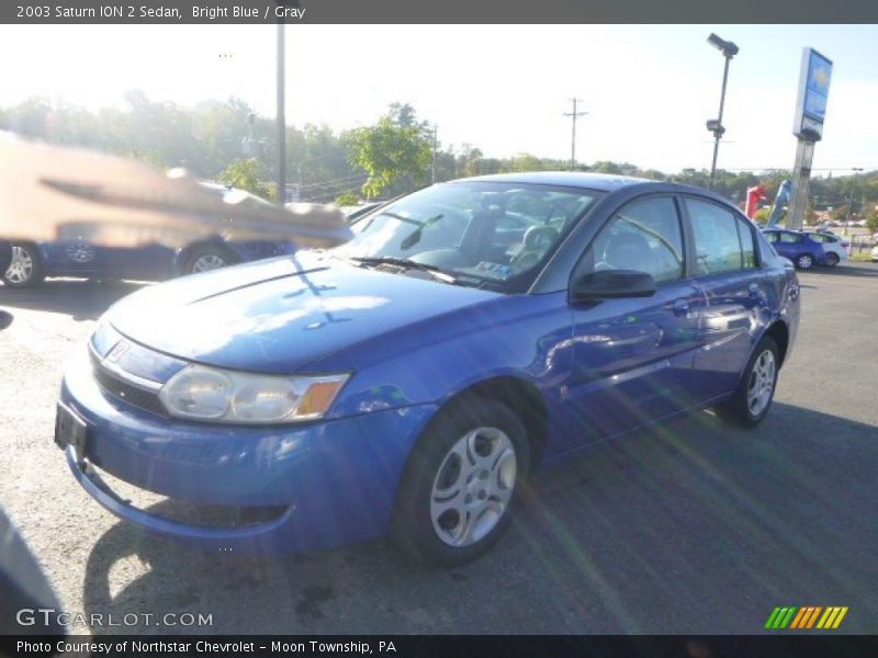 Bright Blue / Gray 2003 Saturn ION 2 Sedan