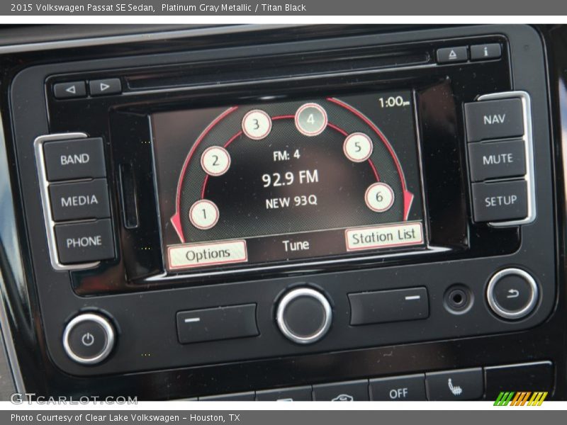 Platinum Gray Metallic / Titan Black 2015 Volkswagen Passat SE Sedan