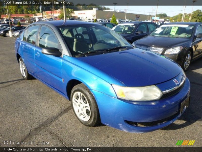 Bright Blue / Gray 2003 Saturn ION 2 Sedan