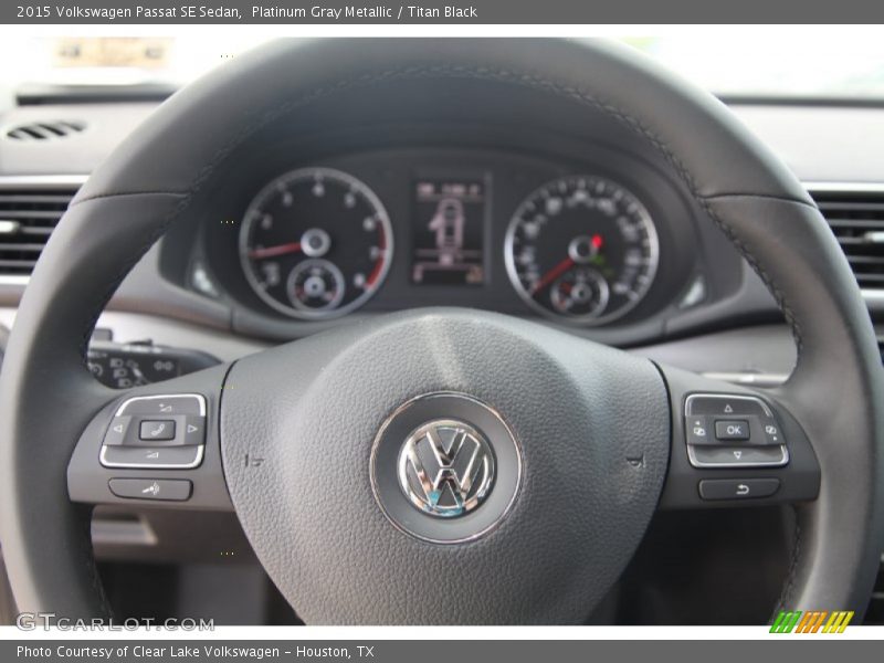 Platinum Gray Metallic / Titan Black 2015 Volkswagen Passat SE Sedan