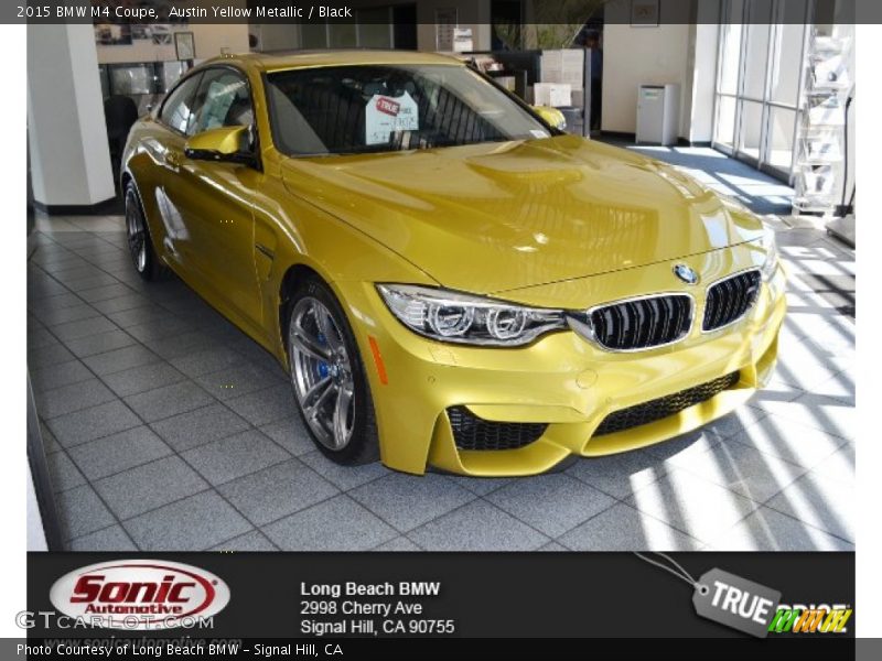Austin Yellow Metallic / Black 2015 BMW M4 Coupe
