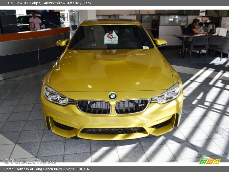 Austin Yellow Metallic / Black 2015 BMW M4 Coupe