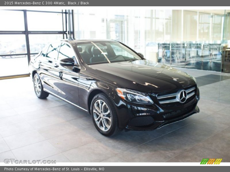 Black / Black 2015 Mercedes-Benz C 300 4Matic
