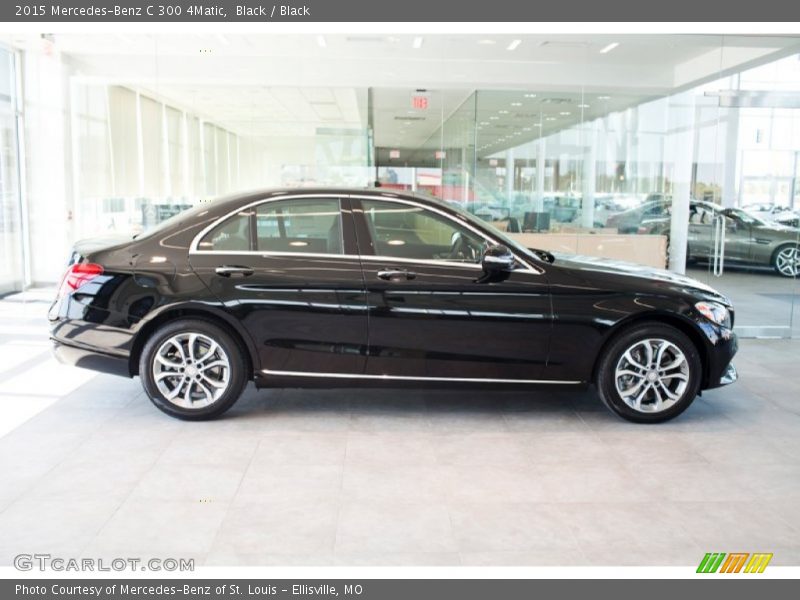 Black / Black 2015 Mercedes-Benz C 300 4Matic