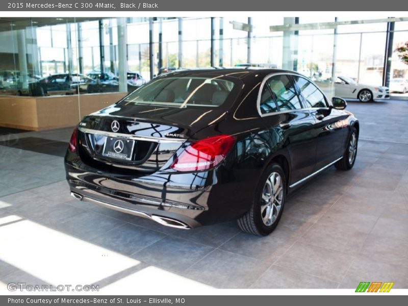 Black / Black 2015 Mercedes-Benz C 300 4Matic