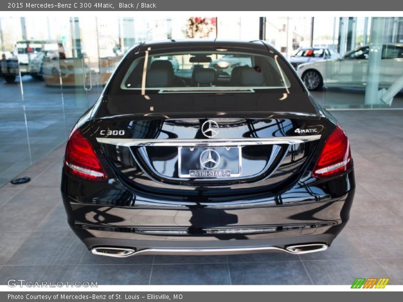 Black / Black 2015 Mercedes-Benz C 300 4Matic