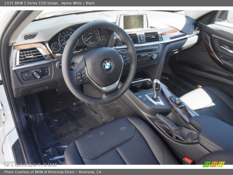 Alpine White / Black 2015 BMW 3 Series 328i Sedan