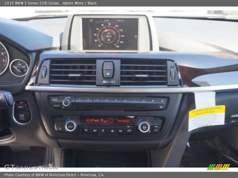 Alpine White / Black 2015 BMW 3 Series 328i Sedan