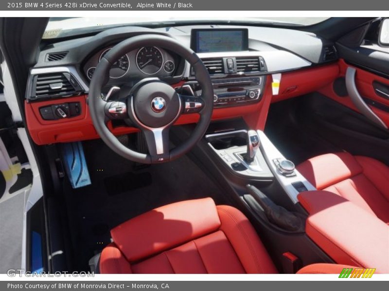 Alpine White / Black 2015 BMW 4 Series 428i xDrive Convertible