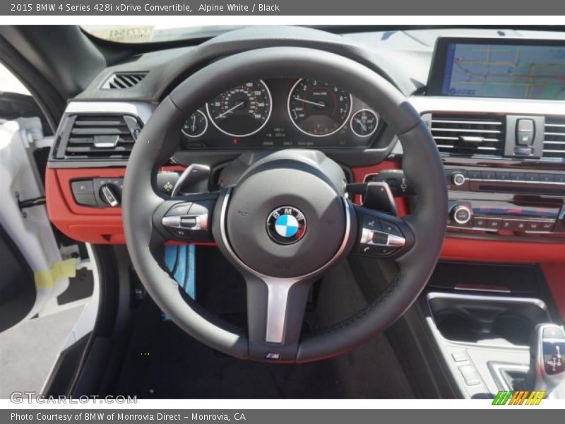 Alpine White / Black 2015 BMW 4 Series 428i xDrive Convertible