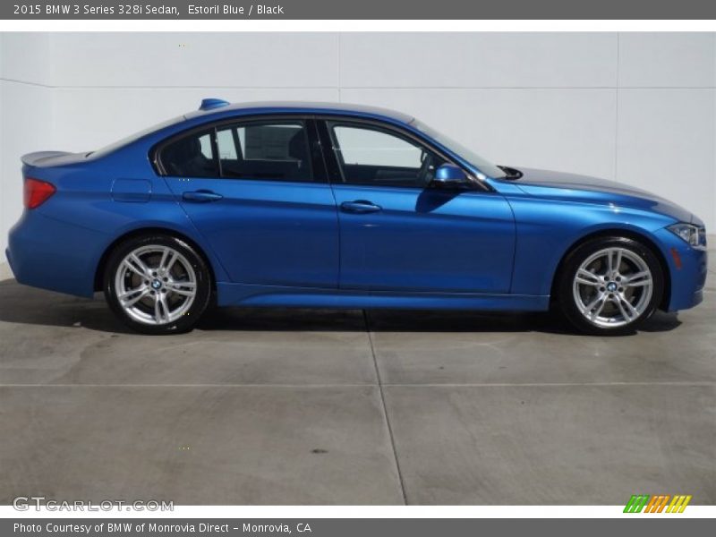 Estoril Blue / Black 2015 BMW 3 Series 328i Sedan