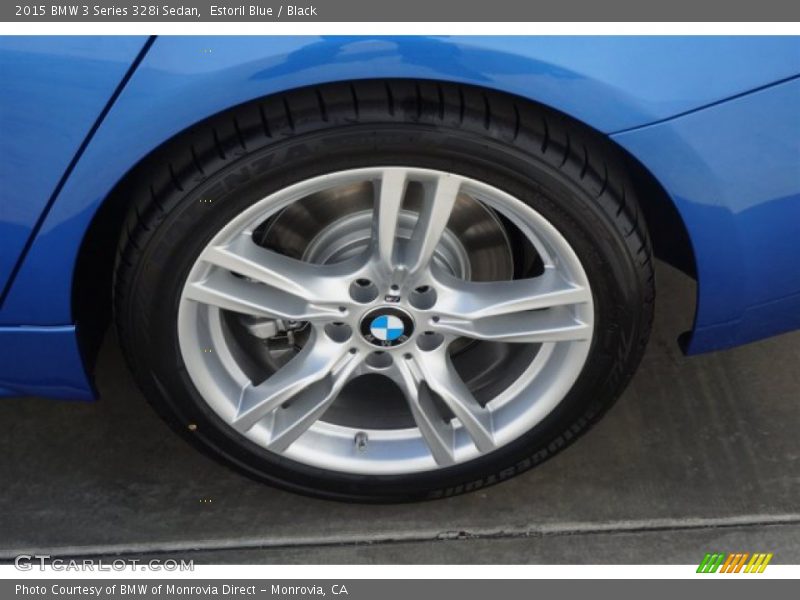 Estoril Blue / Black 2015 BMW 3 Series 328i Sedan