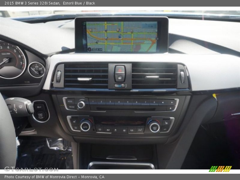 Estoril Blue / Black 2015 BMW 3 Series 328i Sedan