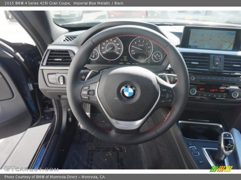 Imperial Blue Metallic / Black 2015 BMW 4 Series 428i Gran Coupe