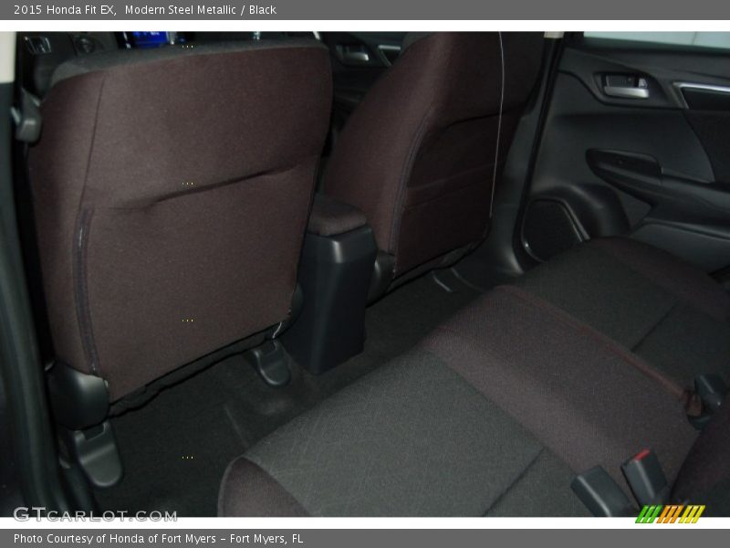 Modern Steel Metallic / Black 2015 Honda Fit EX