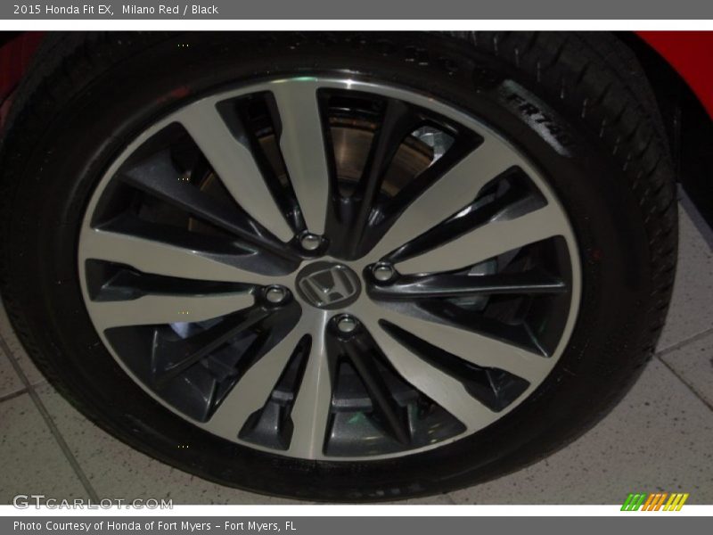 Milano Red / Black 2015 Honda Fit EX