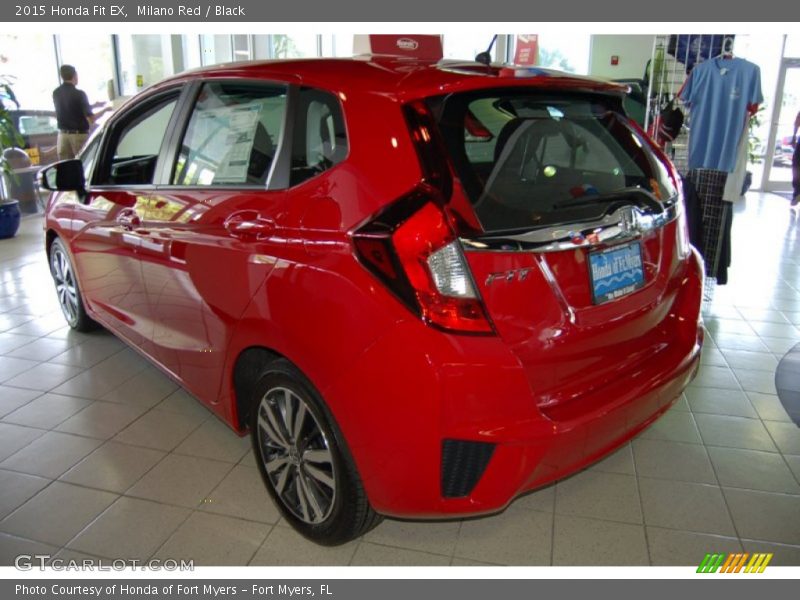 Milano Red / Black 2015 Honda Fit EX