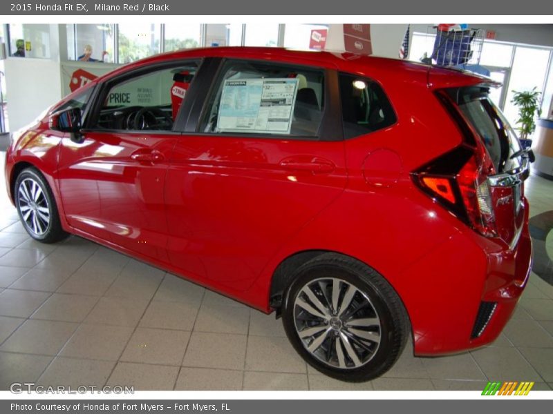 Milano Red / Black 2015 Honda Fit EX