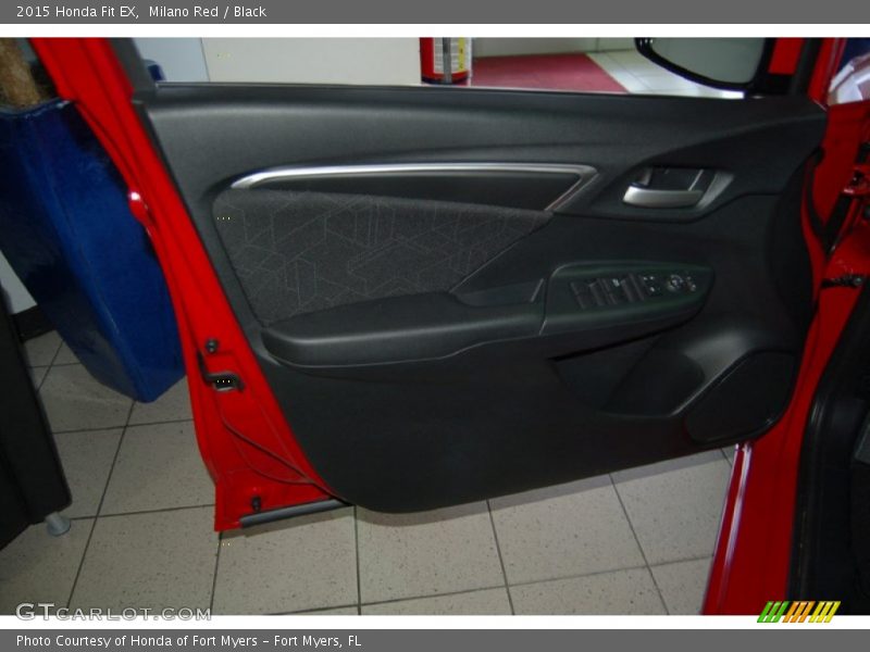 Milano Red / Black 2015 Honda Fit EX