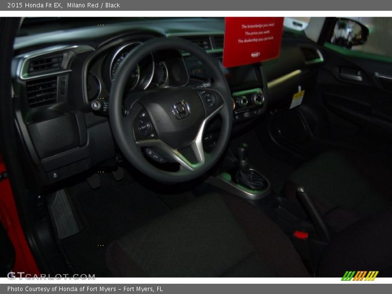 Milano Red / Black 2015 Honda Fit EX