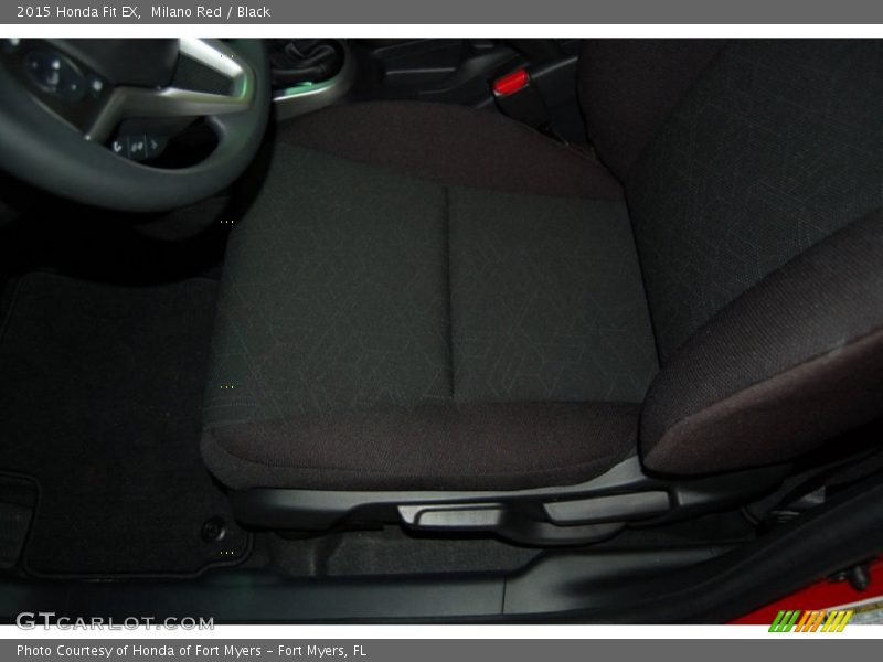 Milano Red / Black 2015 Honda Fit EX