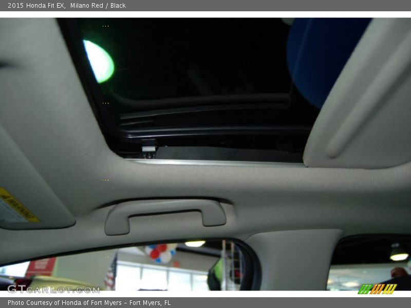 Milano Red / Black 2015 Honda Fit EX