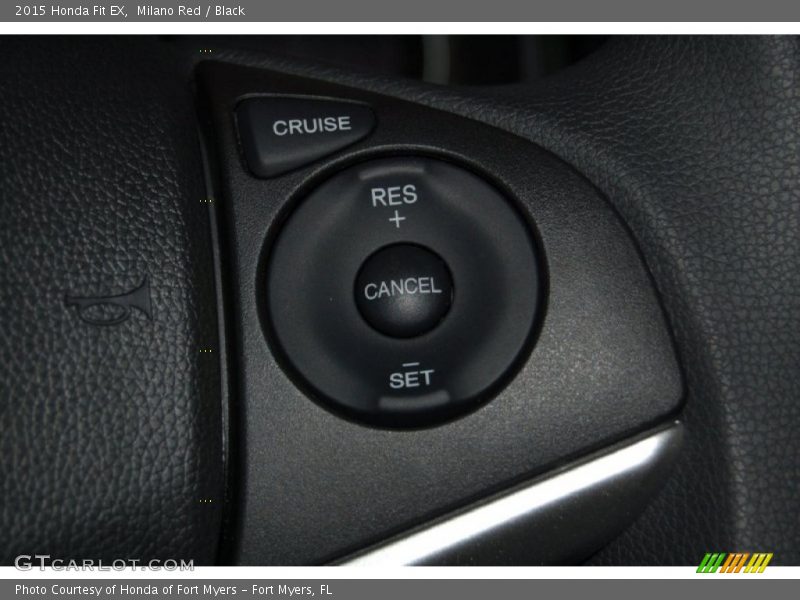 Milano Red / Black 2015 Honda Fit EX