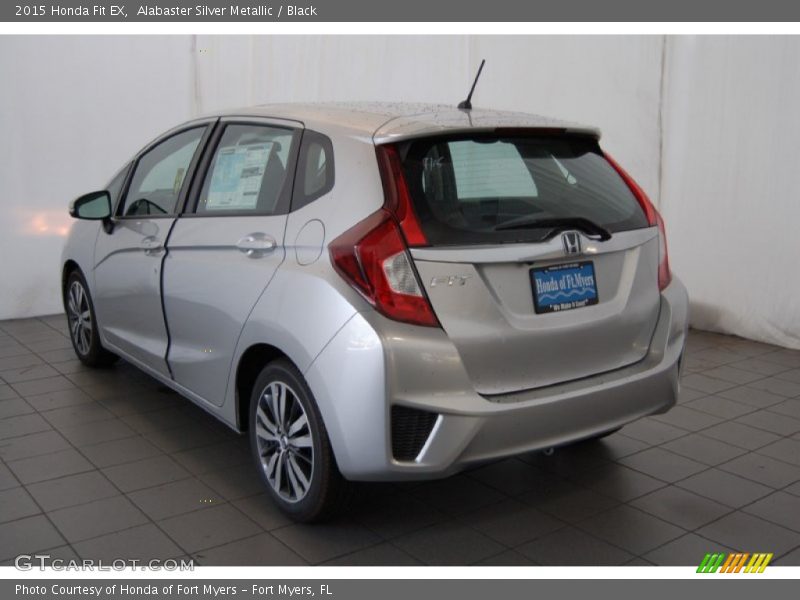 Alabaster Silver Metallic / Black 2015 Honda Fit EX