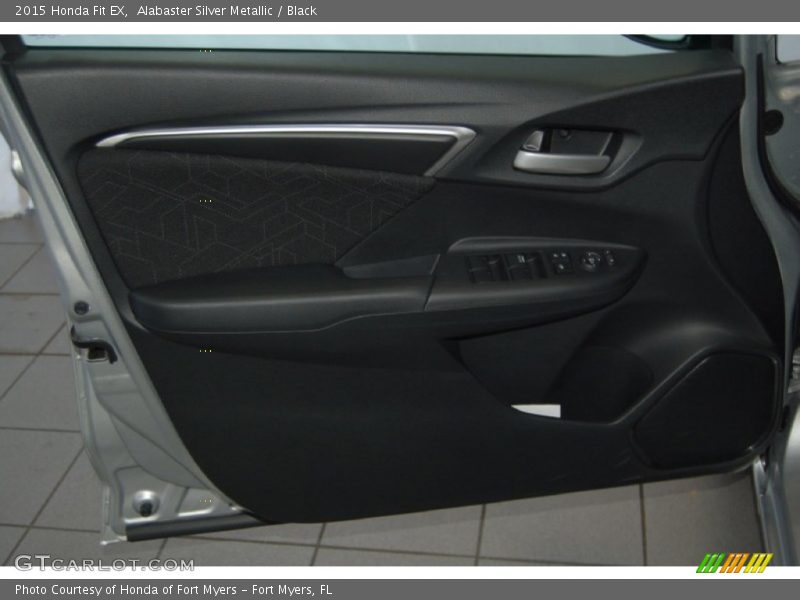 Alabaster Silver Metallic / Black 2015 Honda Fit EX