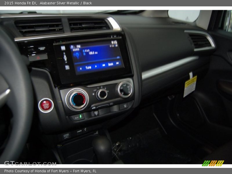 Alabaster Silver Metallic / Black 2015 Honda Fit EX