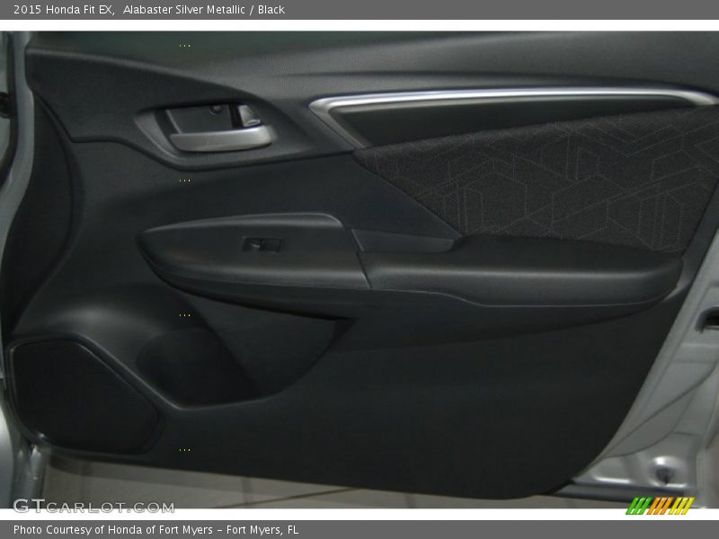 Alabaster Silver Metallic / Black 2015 Honda Fit EX