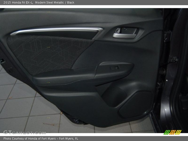 Modern Steel Metallic / Black 2015 Honda Fit EX-L