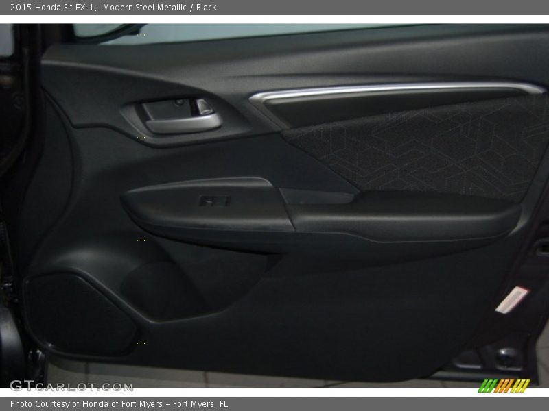 Modern Steel Metallic / Black 2015 Honda Fit EX-L