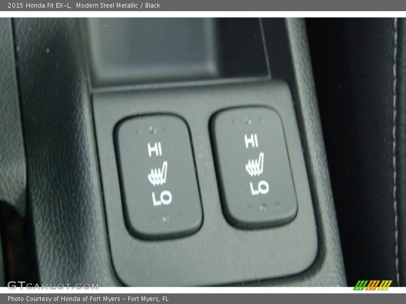 Modern Steel Metallic / Black 2015 Honda Fit EX-L
