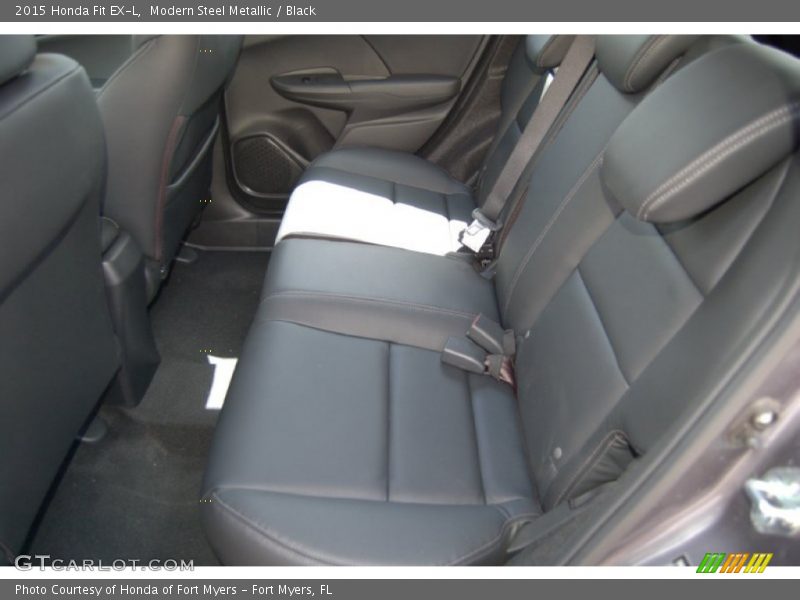 Modern Steel Metallic / Black 2015 Honda Fit EX-L