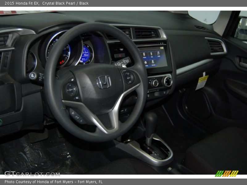 Crystal Black Pearl / Black 2015 Honda Fit EX