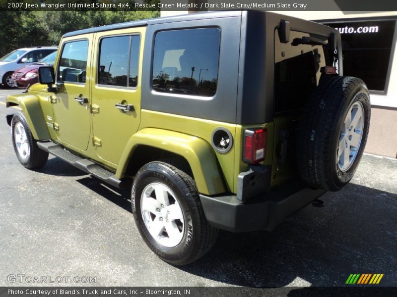Rescue Green Metallic / Dark Slate Gray/Medium Slate Gray 2007 Jeep Wrangler Unlimited Sahara 4x4