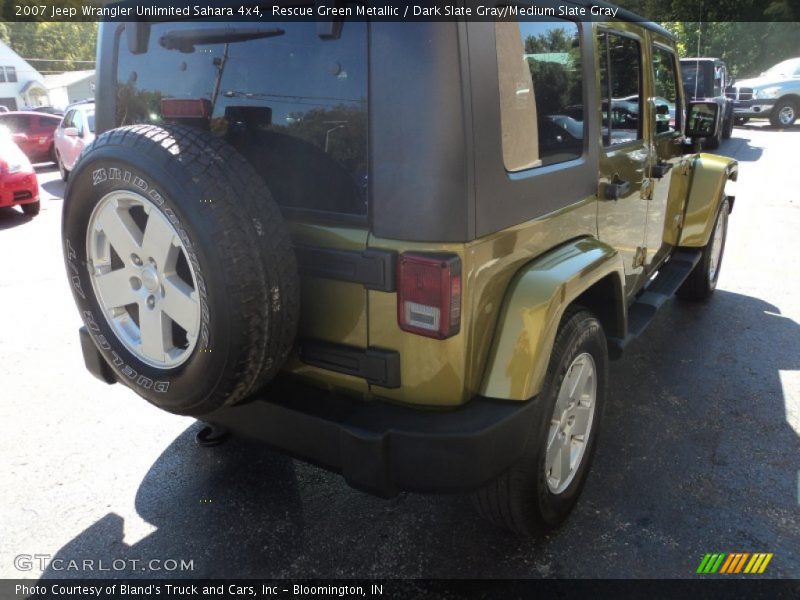 Rescue Green Metallic / Dark Slate Gray/Medium Slate Gray 2007 Jeep Wrangler Unlimited Sahara 4x4