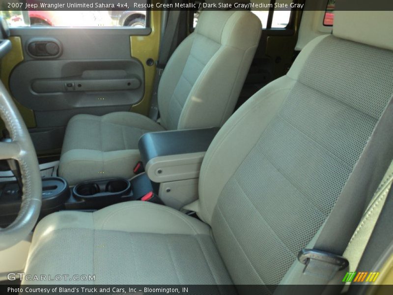 Rescue Green Metallic / Dark Slate Gray/Medium Slate Gray 2007 Jeep Wrangler Unlimited Sahara 4x4