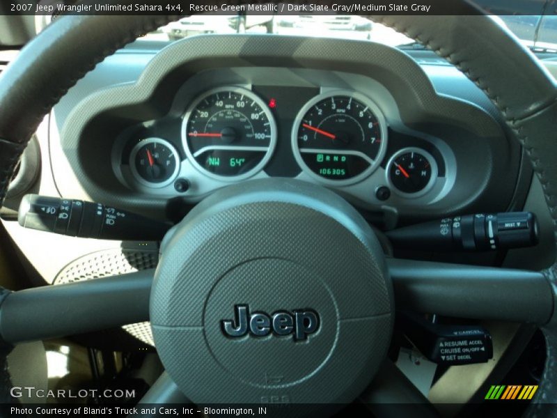 Rescue Green Metallic / Dark Slate Gray/Medium Slate Gray 2007 Jeep Wrangler Unlimited Sahara 4x4
