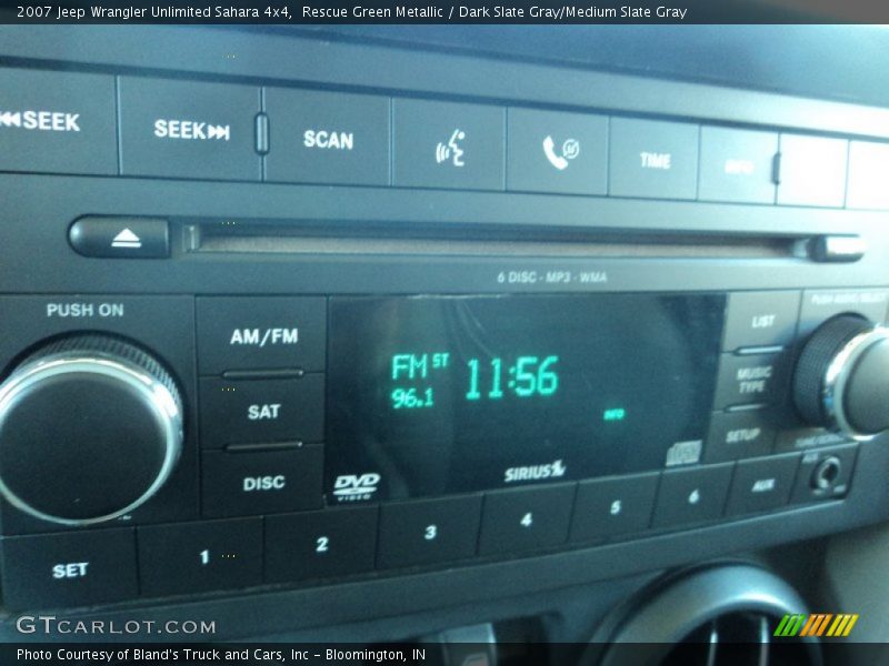 Rescue Green Metallic / Dark Slate Gray/Medium Slate Gray 2007 Jeep Wrangler Unlimited Sahara 4x4