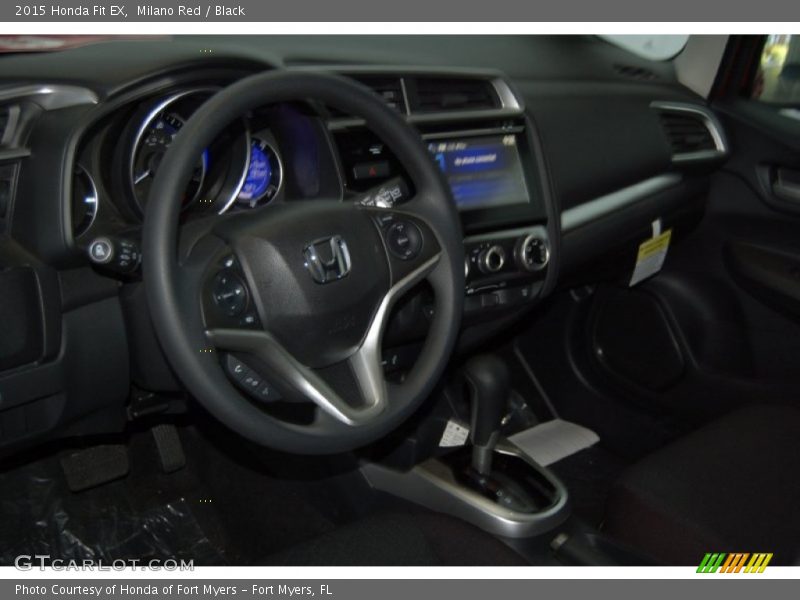Milano Red / Black 2015 Honda Fit EX